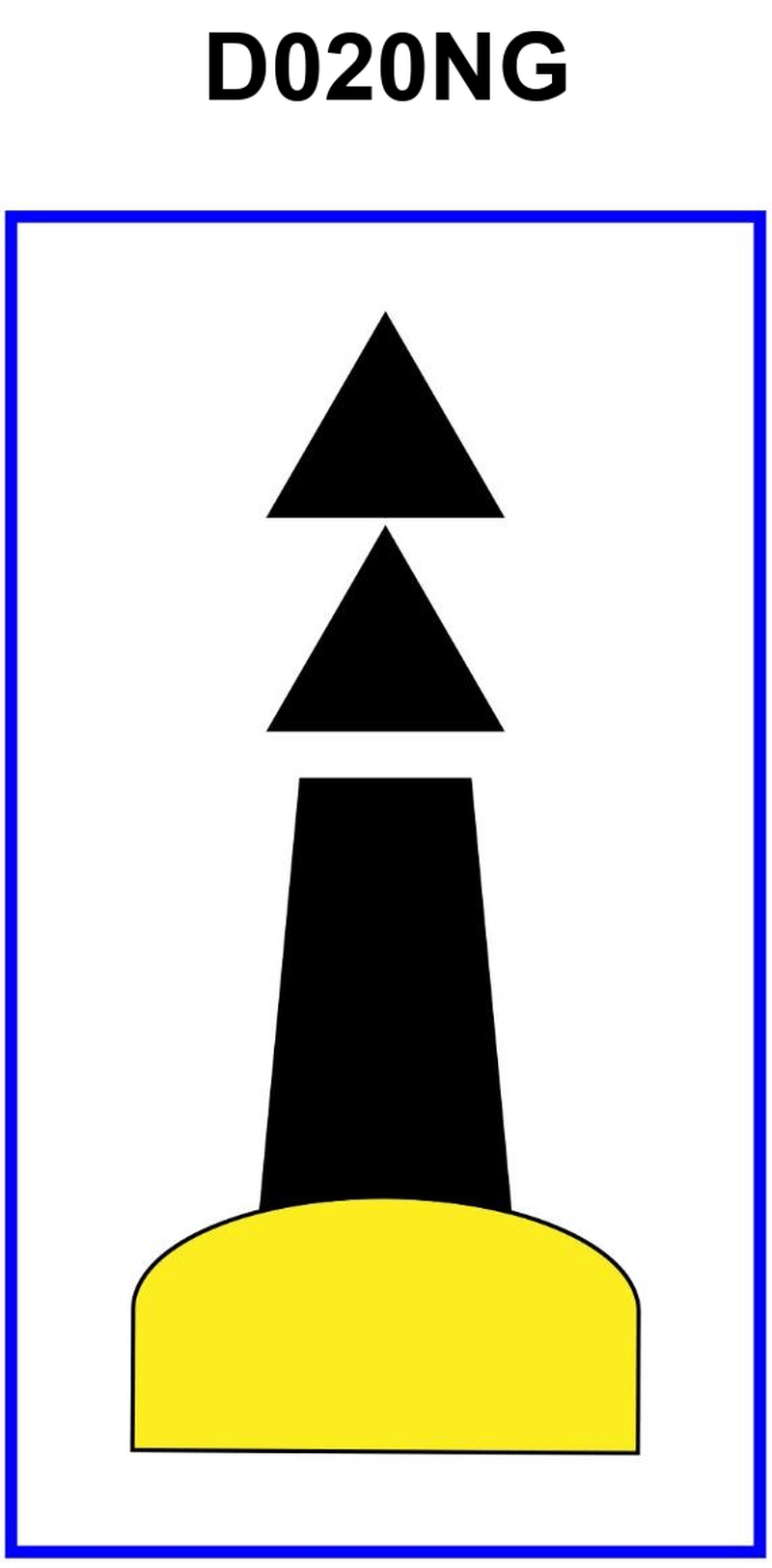 3398. While proceeding along the Mediterranean coast of Spain, you sight the black and yellow buoy shown in illustration D020NG below. Your course is 039°T, and the buoy bears 053°T. What action should you take?