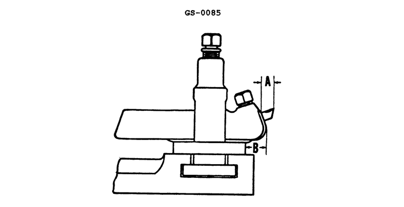 713. If the distances "A" and/or "B" as shown in the illustration are excessivelyincreased, the tool will __________