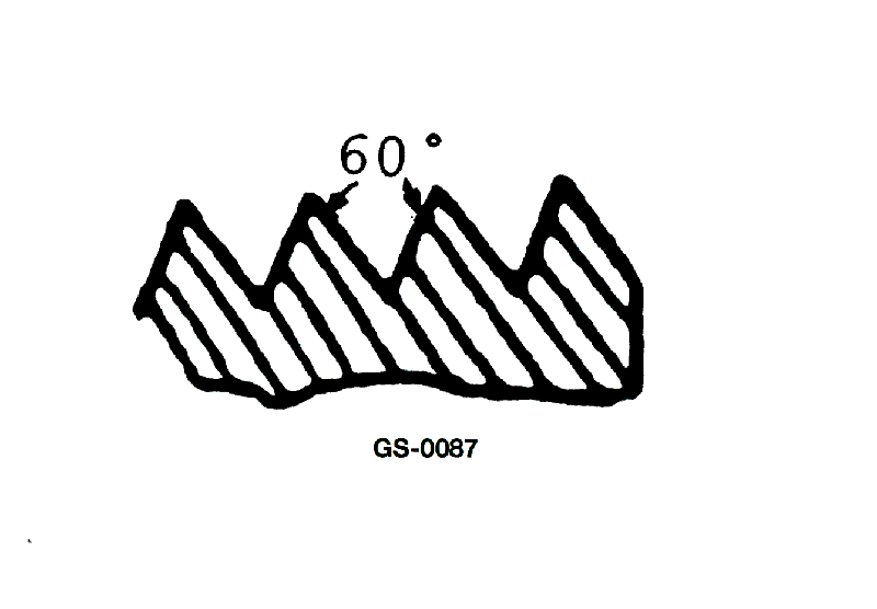 634. The thread form shown in the illustration is called a/an __________