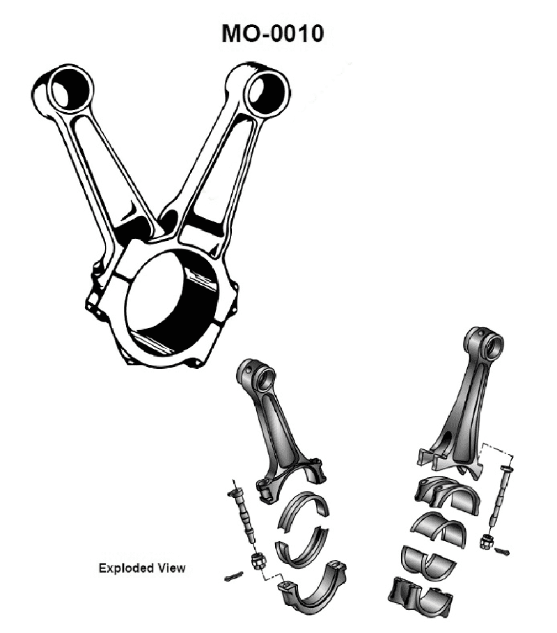 616. The diesel engine connecting rod shown in the illustration is called a/an __________